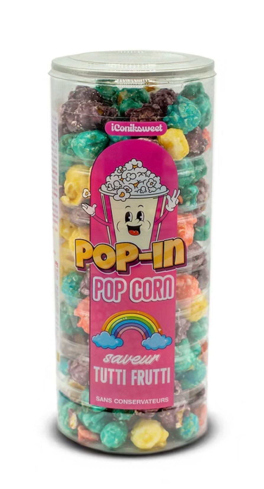 Popcorn Pop-in Tutti Frutti (Cerise, myrtille, banane et fraise) / 170g