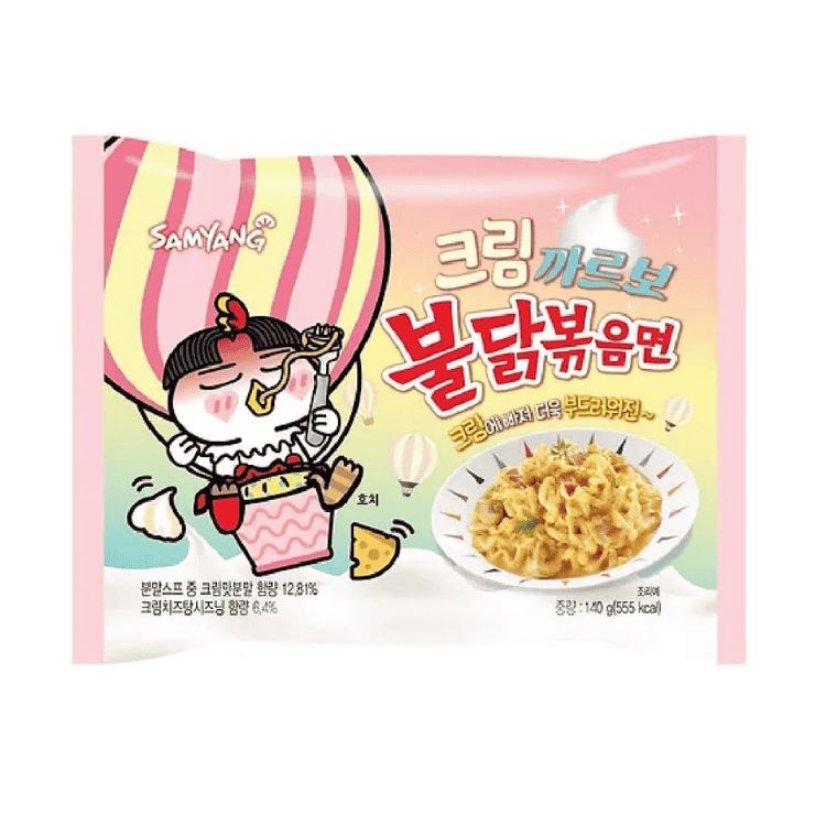 Nouilles Buldak Cream Carbonara Halal ( l’unité )