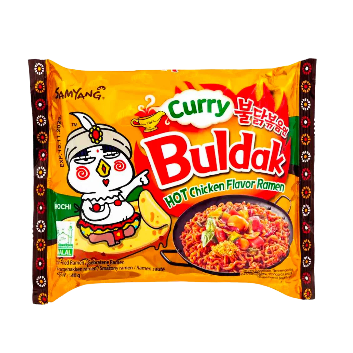 Nouilles Buldak Hot Chicken Curry ( l’unité)