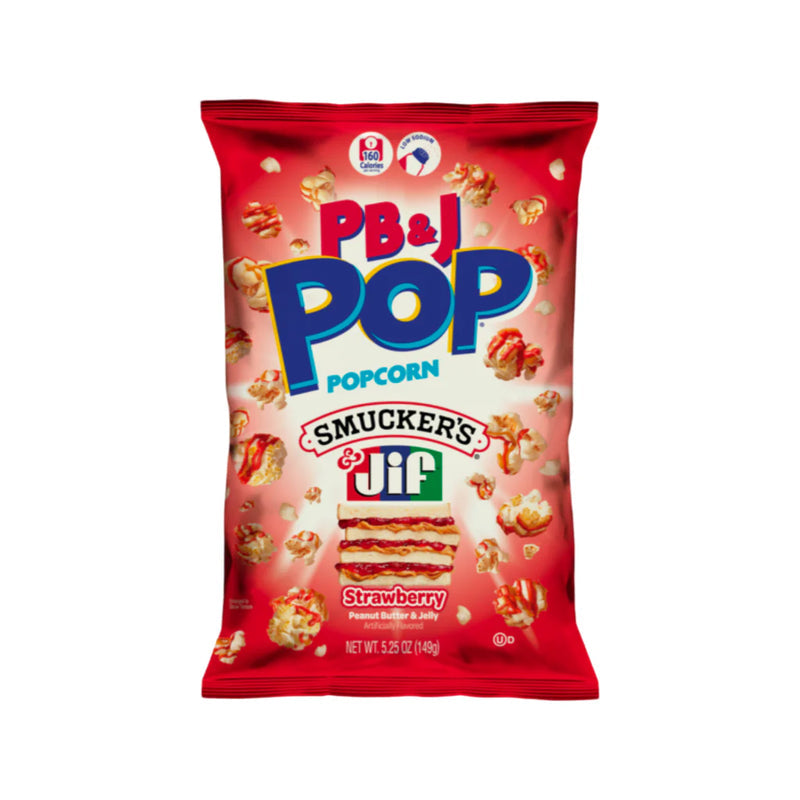 Pop Corn Peanut Butter & Jelly Strawberry / 149g