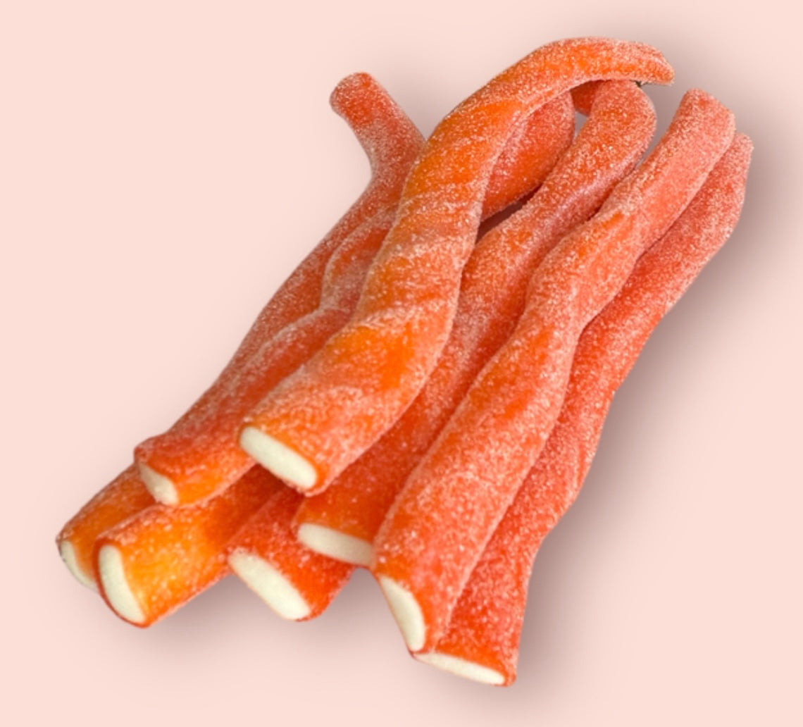 Jumbo Acides Pêche Sucré (l'unité) 23cm environ