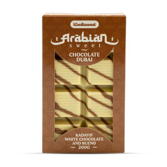 Tablette Dubai Chocolat blanc Kinder bueno / 200g (NEW)