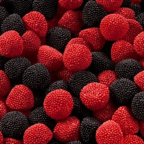 Mûre perlée rouge et noir / 100g