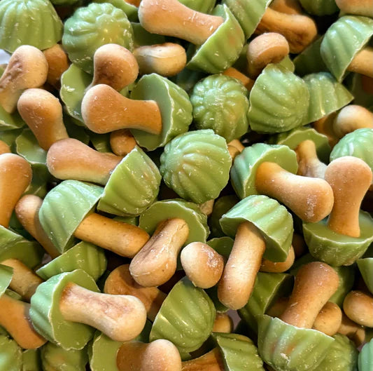 Champignons biscuit Pistache ( lot de 10) NEW