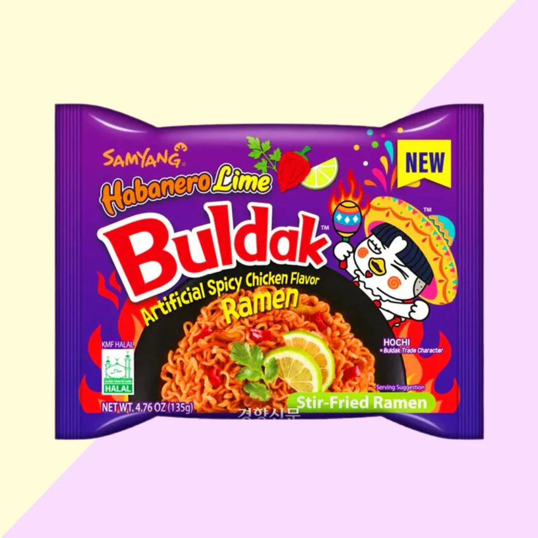Samyang Ramen Hot Chicken Habanero Lime / 135g ( NEW )