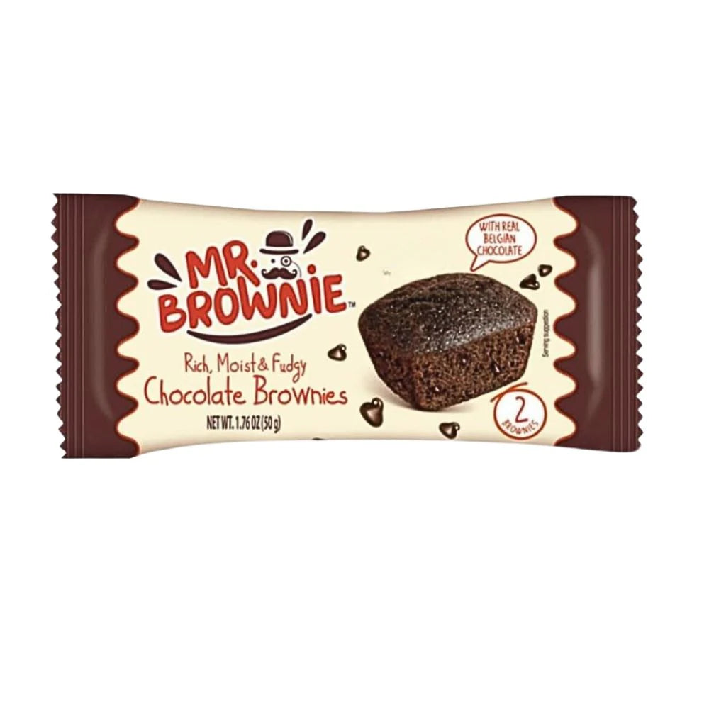 Mr Brownie chocolat avec pépite / 50g ( 2 Brownie dans le paquet)