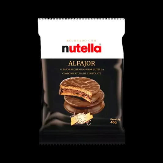 Nutella Alfajor / biscuit croquant au Nutella et chocolat (40g)