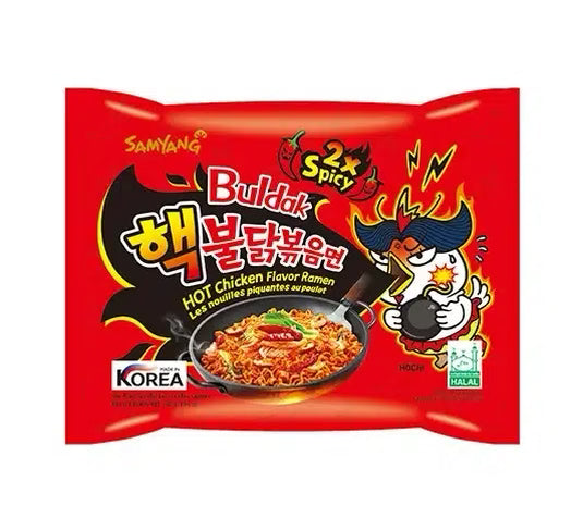 Nouilles Buldak Chicken 2x Spicy Halal (l'unité)